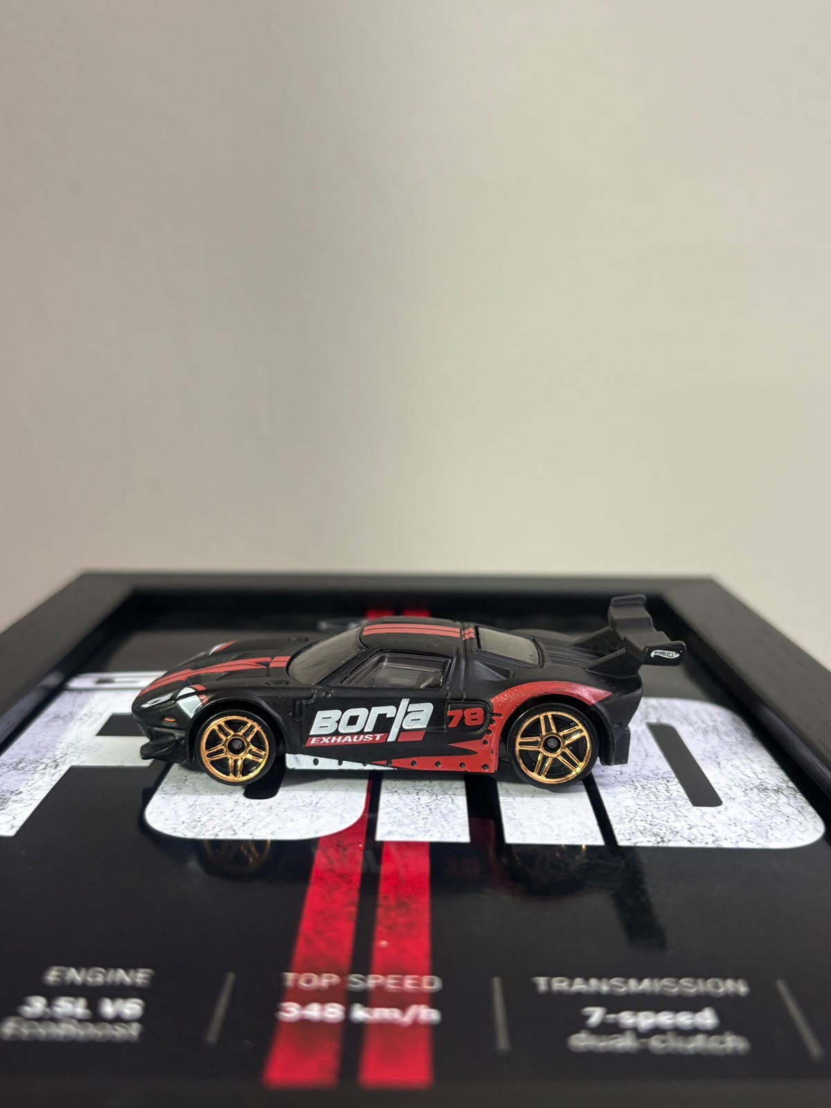Ford GT Red Stripe 3D Car Frame