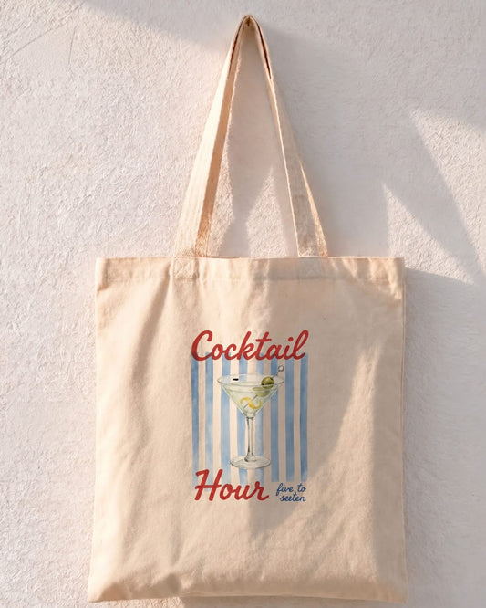 Cocktail Hour Five to Seven Tote Bag