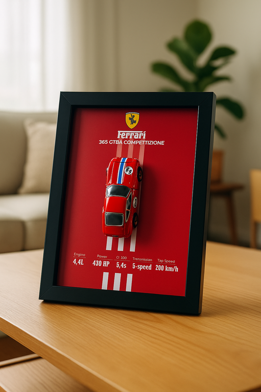Ferrari 365 Hotwheels 3d car frame