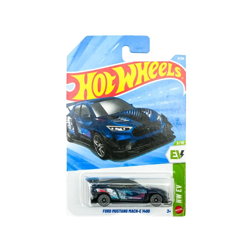 Hot Wheels Ford Mustang Mach-E 1400 (Blue) HW EV | 1:64 Diecast Car