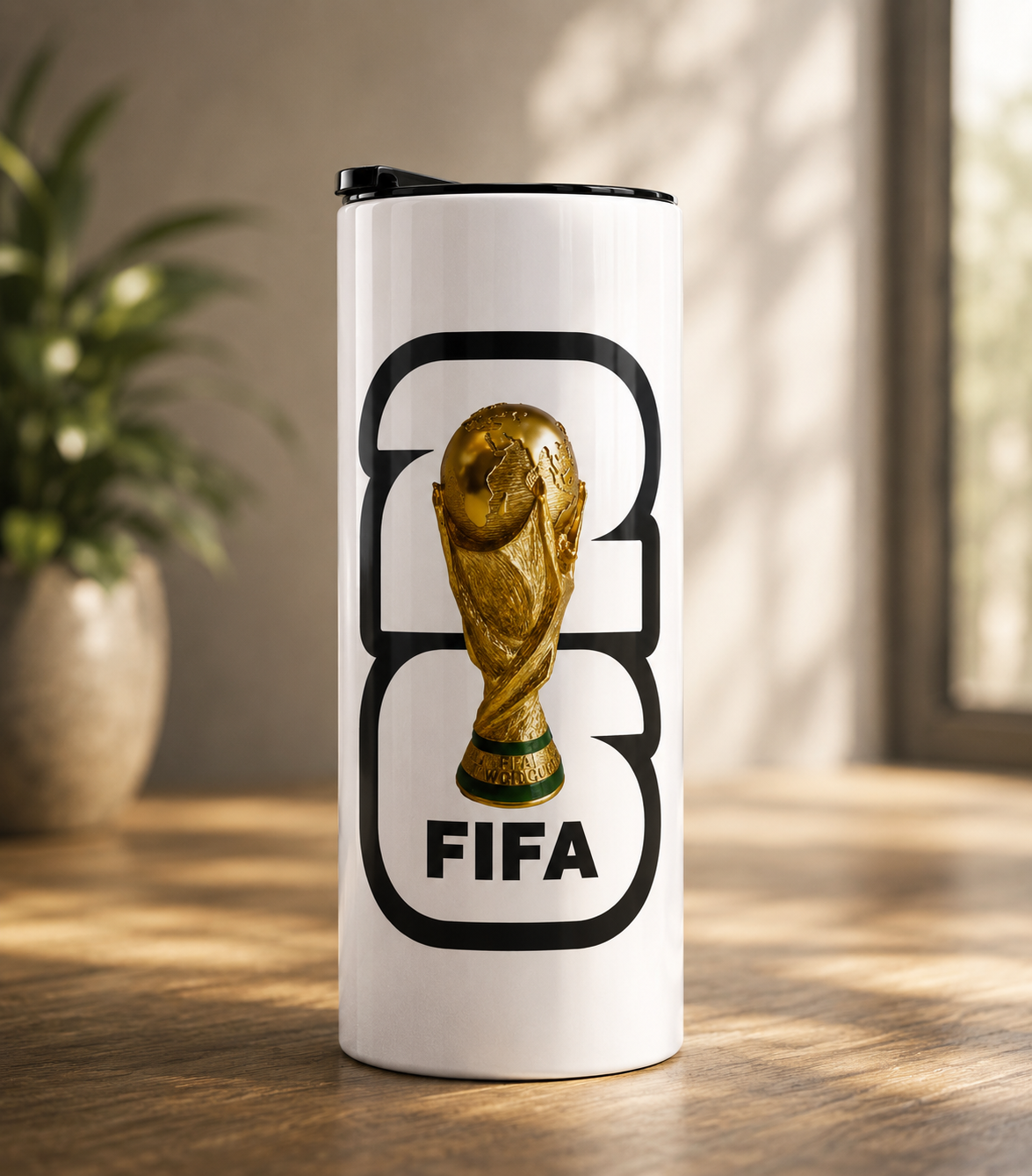 FIFA World Cup 2026 Trophy Football Tumbler