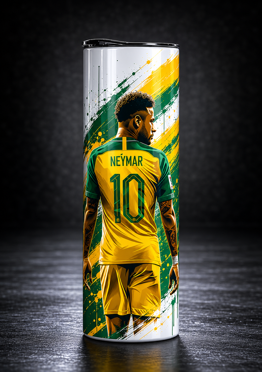 Neymar Jr Brazil Edition Football Tumbler