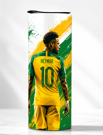 Neymar Jr Brazil Edition Football Tumbler