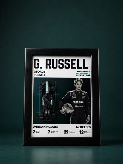 George Russell Mercedes F1 Birthday Frame Hamper