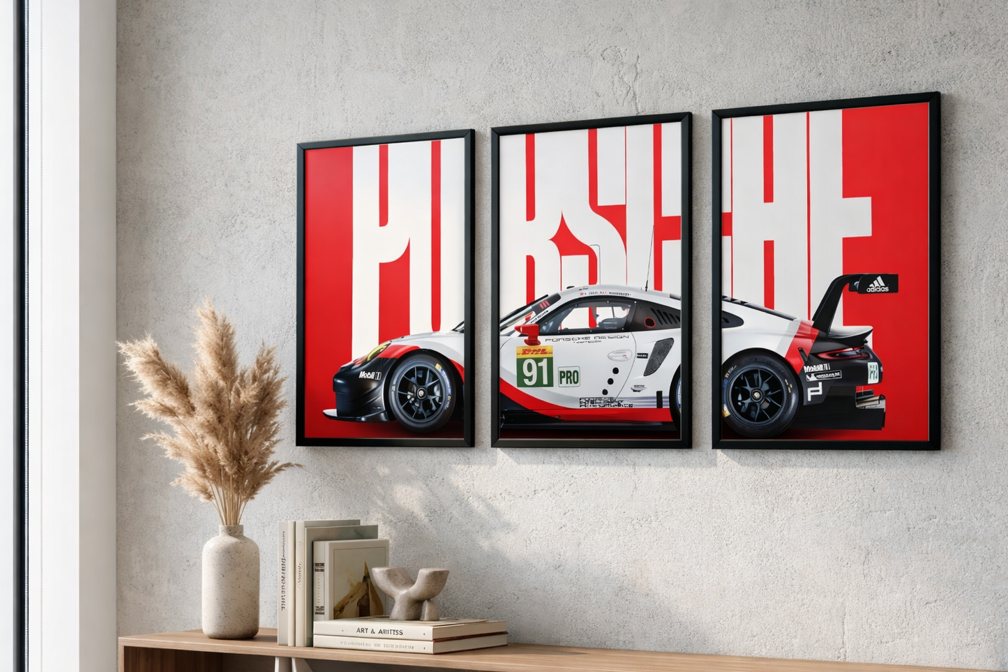 3 Piece A4 Car Poster Set Wall Art - Racing Car Prints India View 5 - Artistic Affairs
