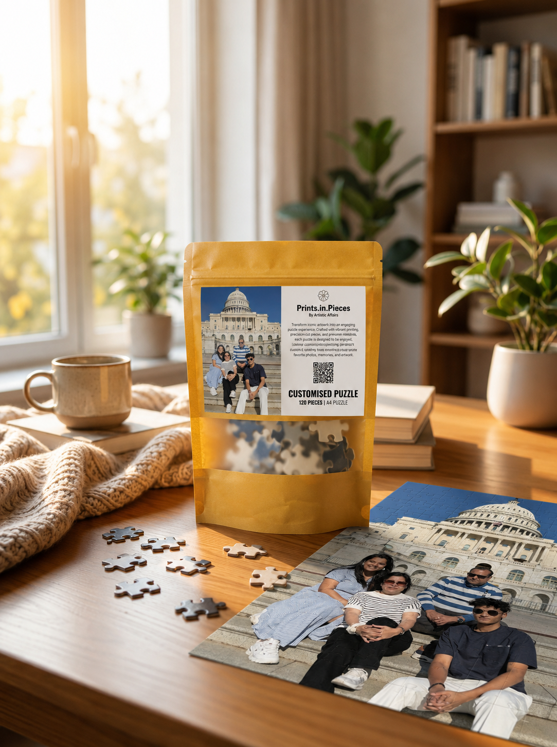 Customised Photo Puzzle | 120 Piece A4 Personalised Jigsaw