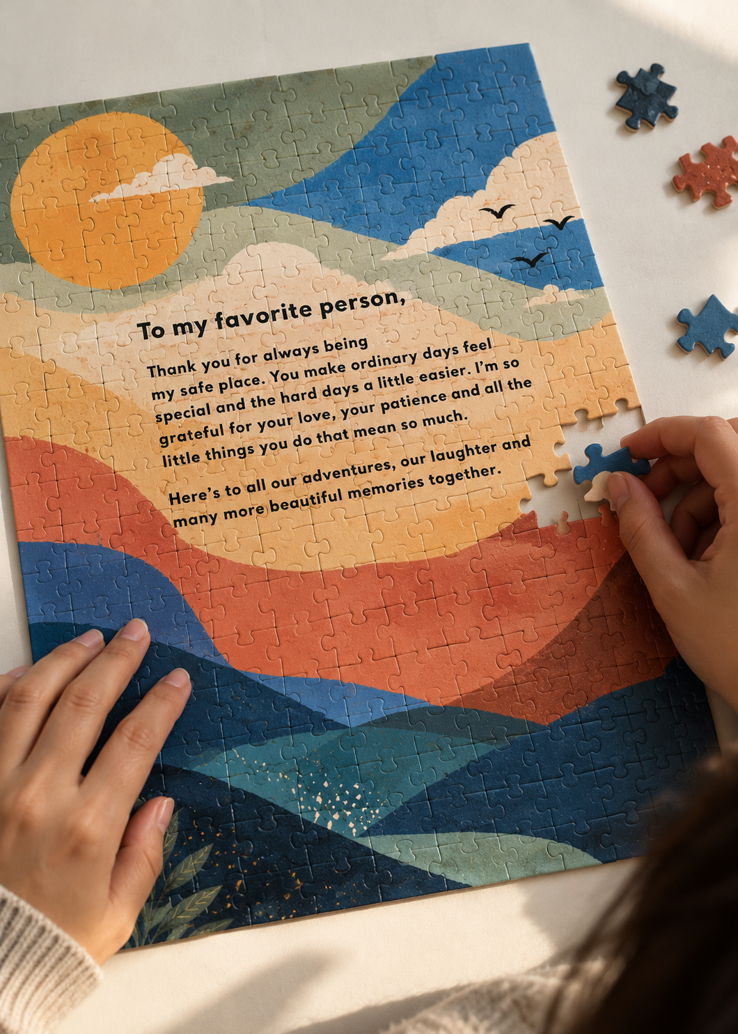 Piece by Piece Letter | Personalised Jigsaw Puzzle Letter Gift