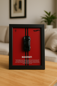 Maserati 3d Car Frame Hotwheels (red) | Artistic Affairs