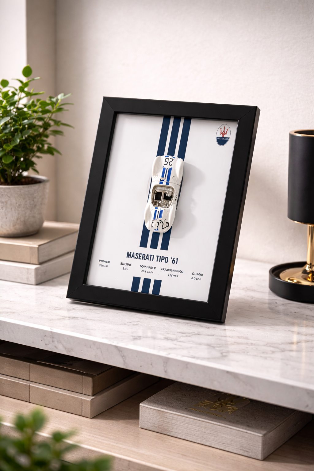 Maserati Tipo '61 3D Detachable Car Frame