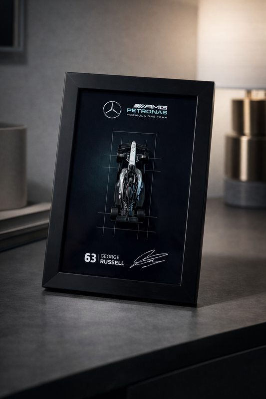 Mercedes F1 Hot Wheels Car Frame - Formula 1 Diecast Display India - Artistic Affairs