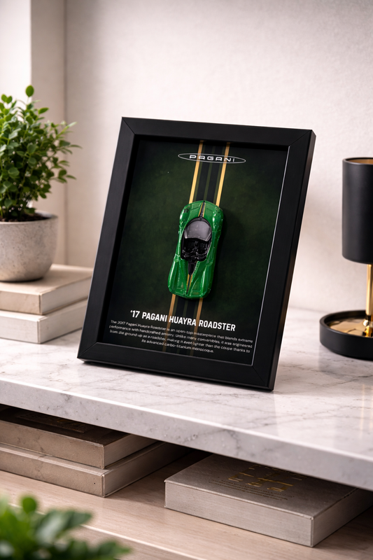 Pagani Huayra 3D Detachable Hot Wheels Car Frame - Diecast Display India - Artistic Affairs