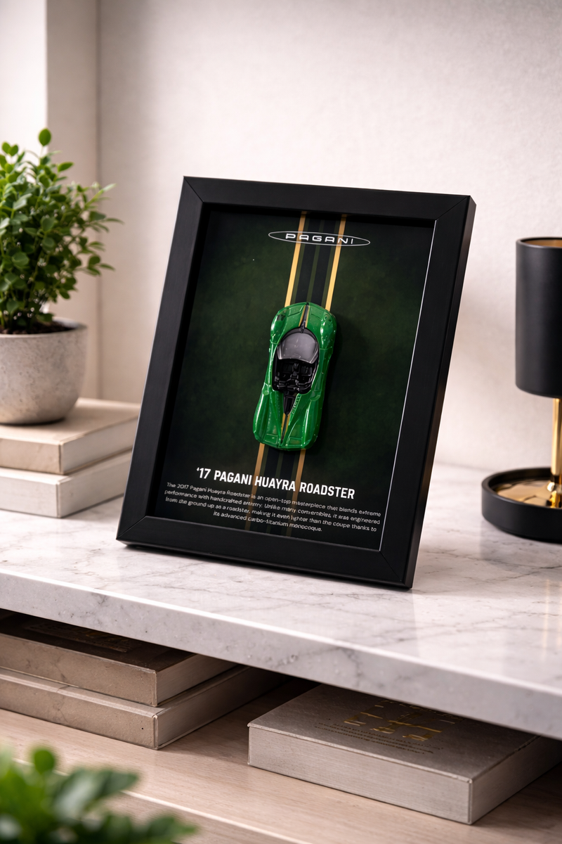 Pagani Huayra 3D Detachable Hot Wheels Car Frame - Diecast Display India - Artistic Affairs