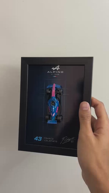 Franco Colapinto 3D Detachable F1 Car Frame