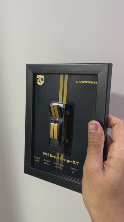 Black Lamborghini Urus  3d Hotwheels Car Frame (Majorette)