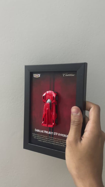 Cadillac Project Hypercar 3d Hotwheels Car Frame (Red)