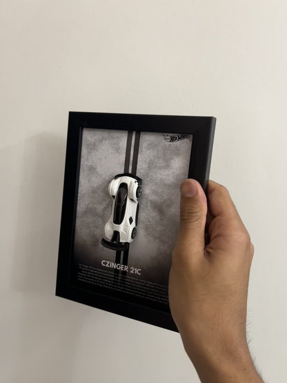 Czinger 21C 3d Hotwheels Car frame 1:64 scale (Q case)