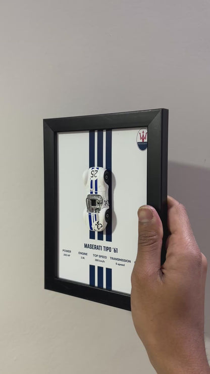 Maserati Tipo '61 3D Detachable Car Frame