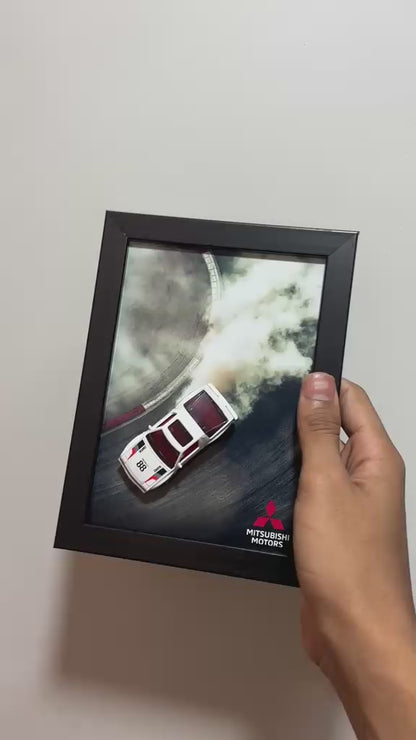 Mitsubishi Rally Car 3D Car Frame Detachable Hot Wheels Diecast