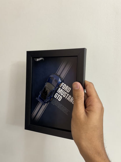 Ford Mustang GTD 3d Hotwheels Car frame 1:64 scale (Q case)