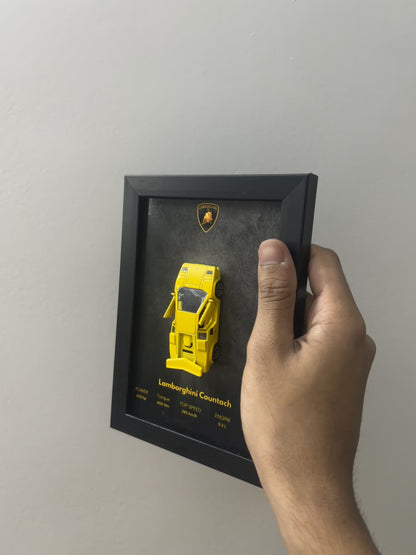 Lamborghini Countach 3d Car Frame (Majorette)