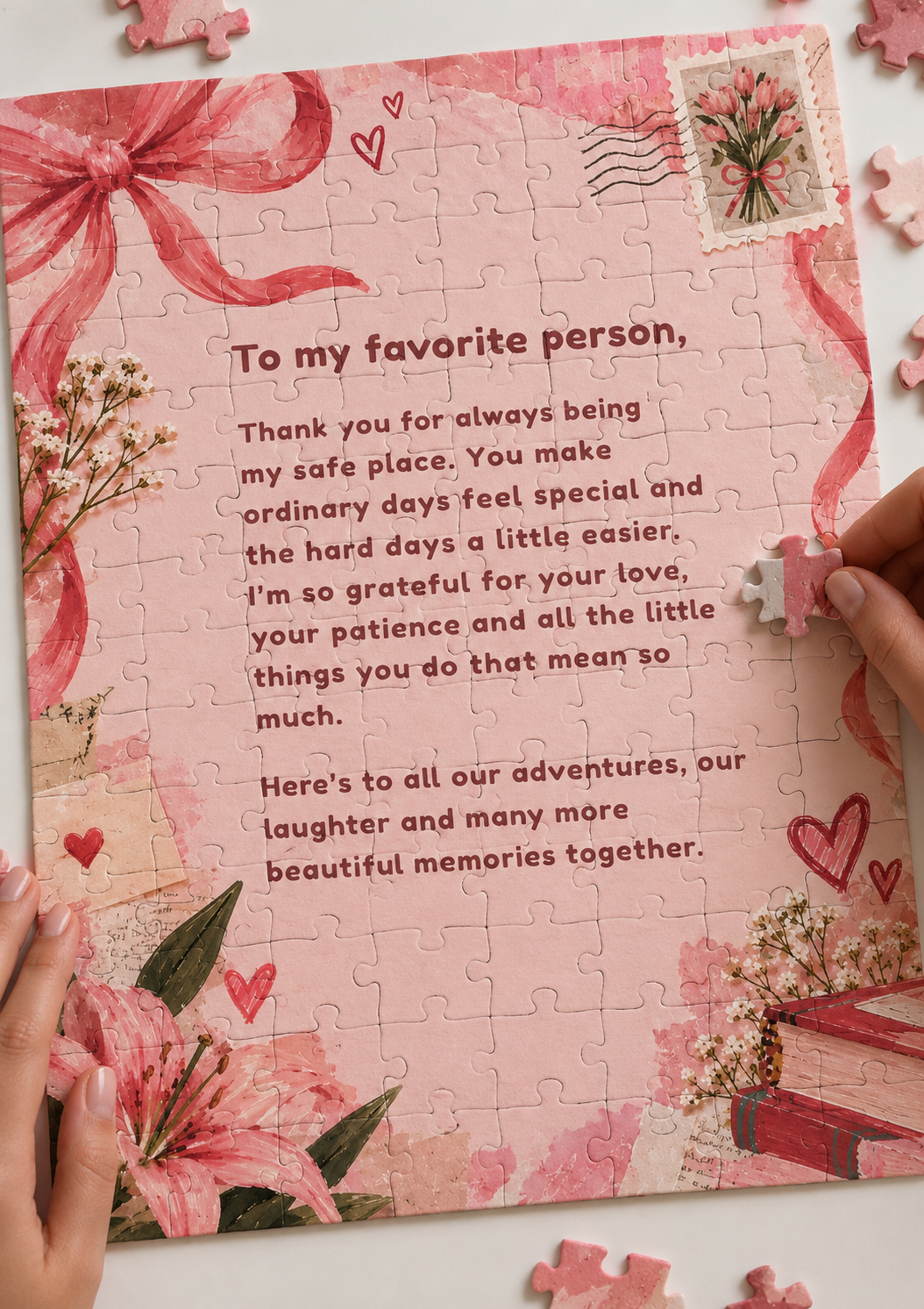 Piece by Piece Letter | Personalised Jigsaw Puzzle Letter Gift