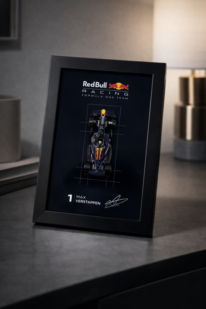 Red Bull F1 Hot Wheels Car Frame - Formula 1 Diecast Display India - Artistic Affairs