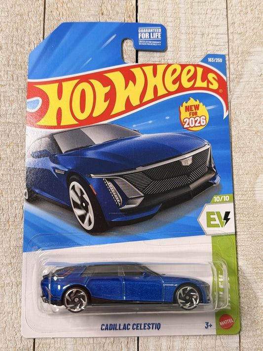 Hot Wheels Cadillac Celestiq Blue - HW EV 2026 - 1:64 Diecast Model India - Artistic Affairs