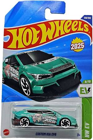 Hot Wheels Mainline - L Case 2025 -Custom Kia EV6 - HW EV- Long Card