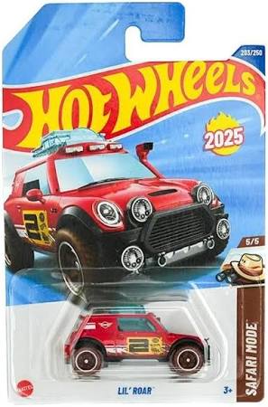 Hot Wheels Lil' Roar Die Cast Car (Red) - 1 unit