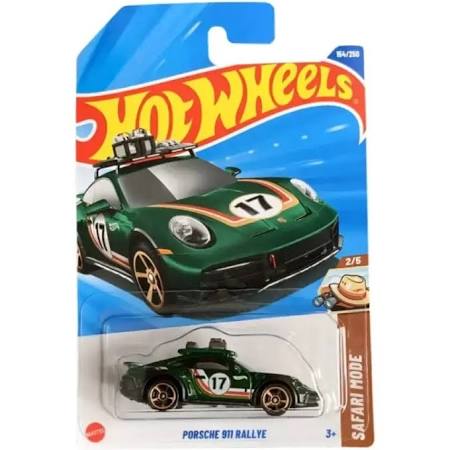 Hot Wheels Safari Mode Porsche 911 Rallye Diecast Car IMPORTED CARD