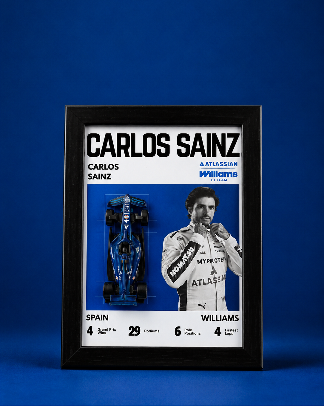 Carlos Sainz Williams F1 Birthday Frame Hamper