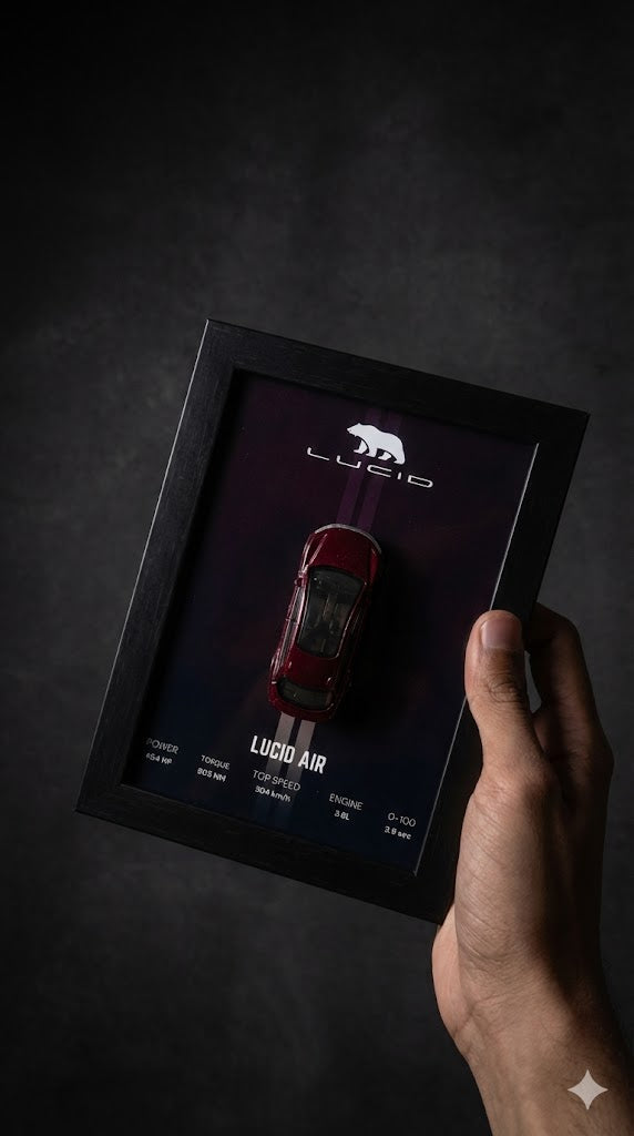 Lucid Air 3d Hotwheels Car Frame